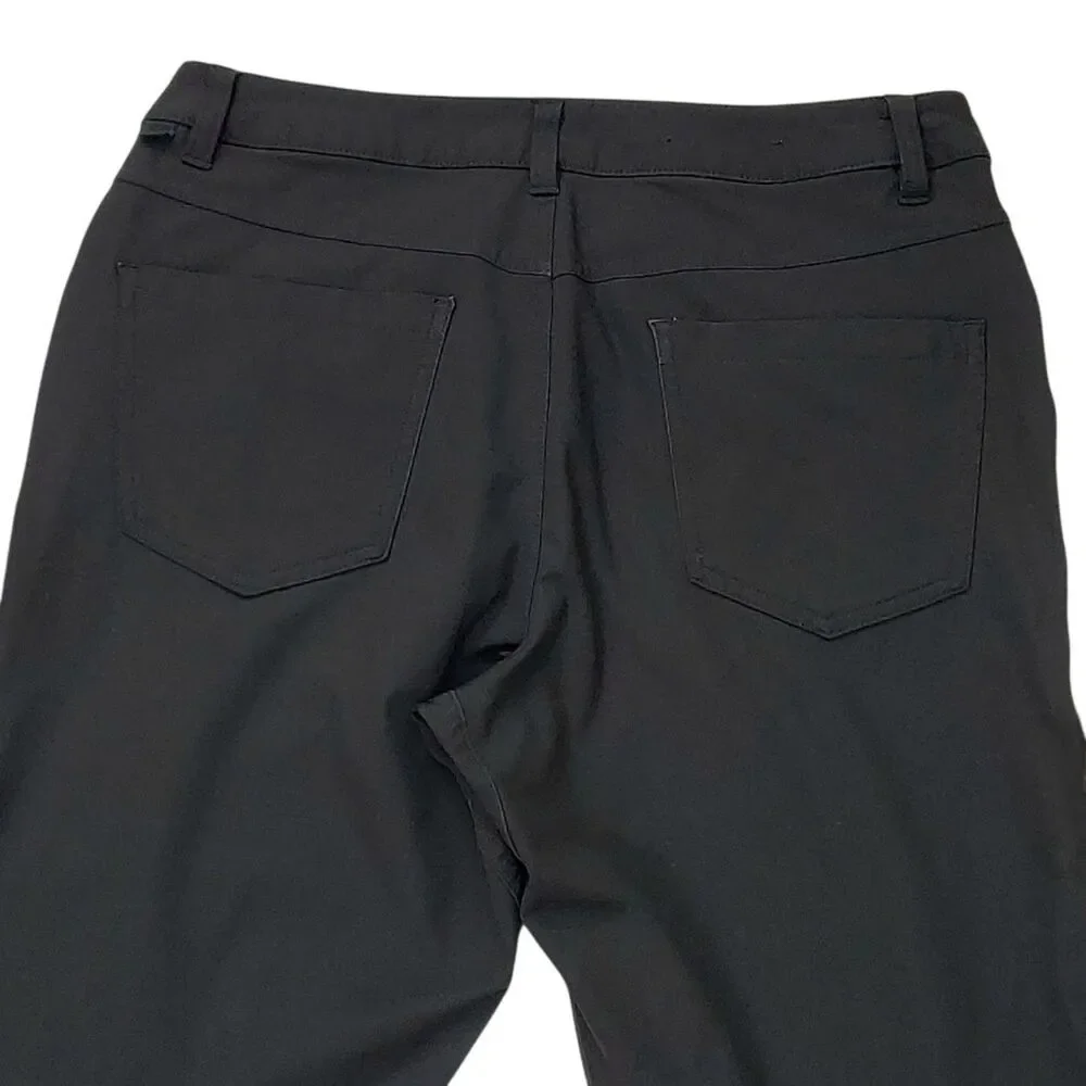 Lululemon ABC Slim-Fit Warpstreme Pants Mens 30x31 Black 5-Pocket Travel Golf